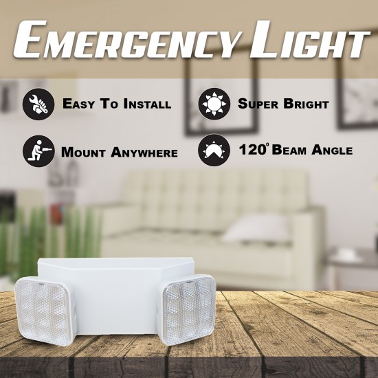 Dual Head Emergency Light